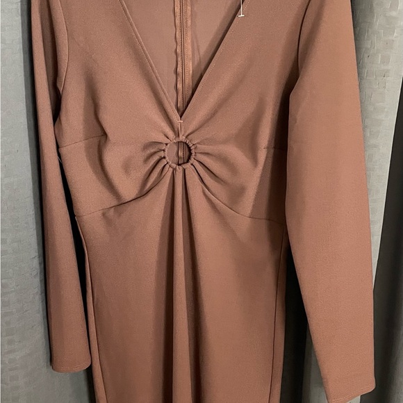 Abercrombie Long-Sleeve O-Ring Mini Dress size M - Picture 4 of 11